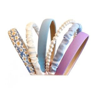 6 pc. Floral and Pastel Headband Set